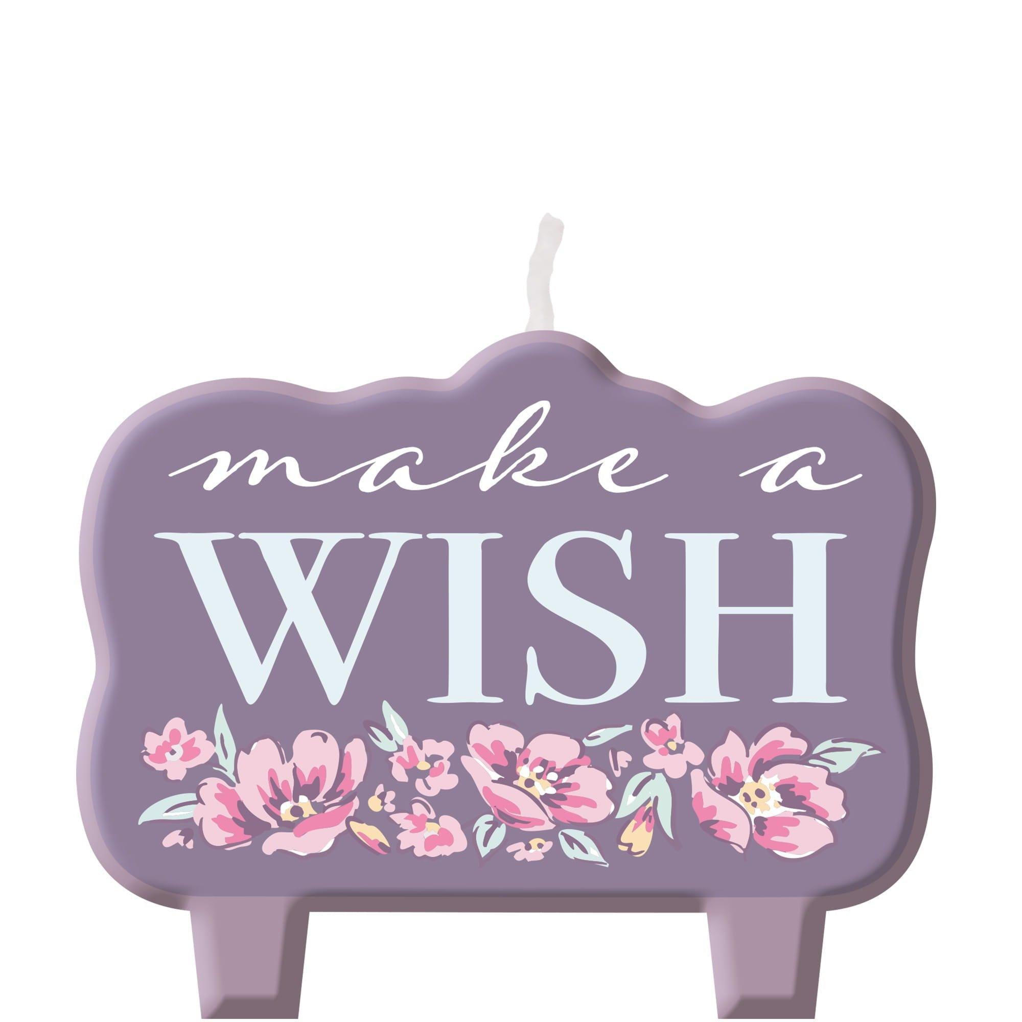 Ribbon and Rose Birthday Candles