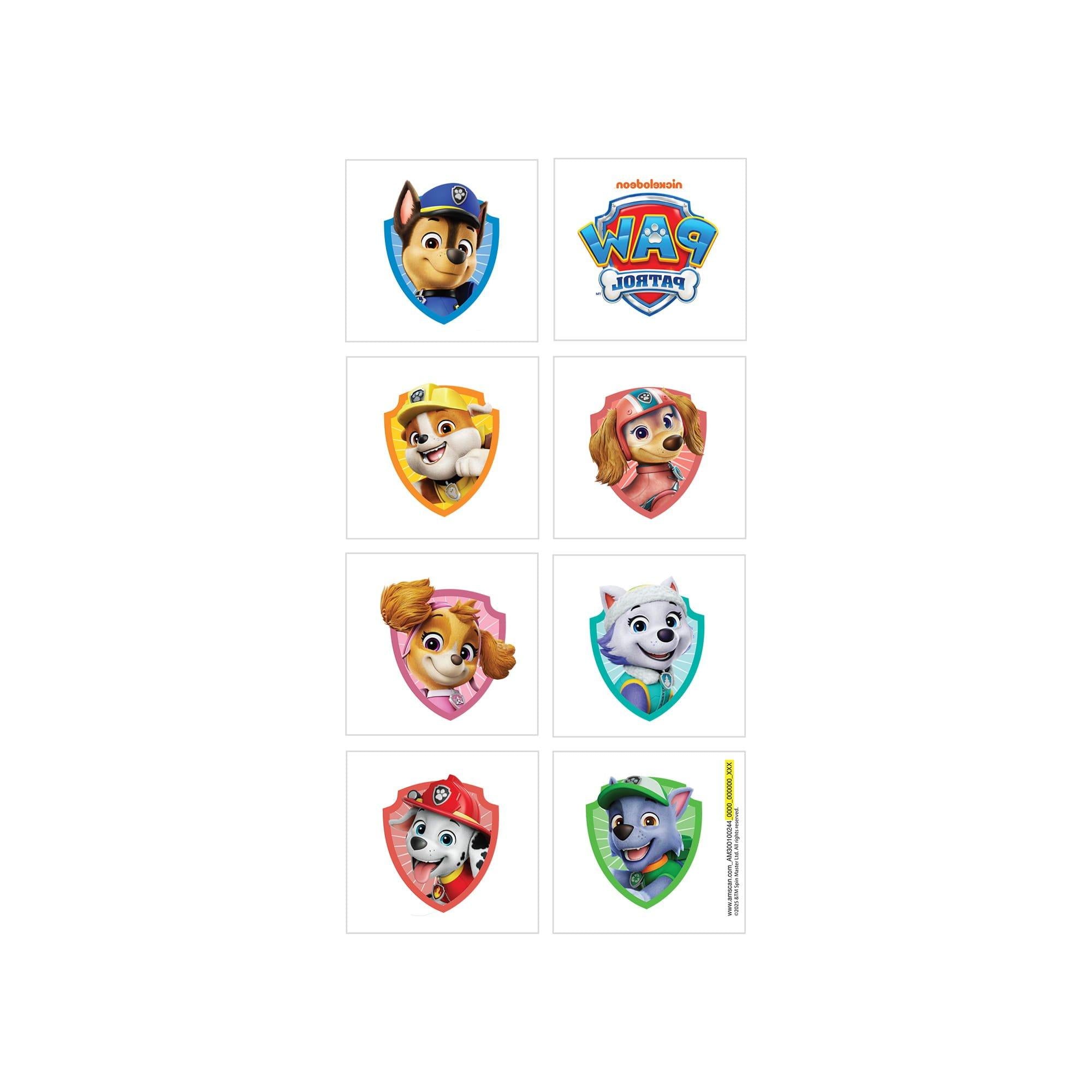 Paw Patrol Tattoos, 8ct
