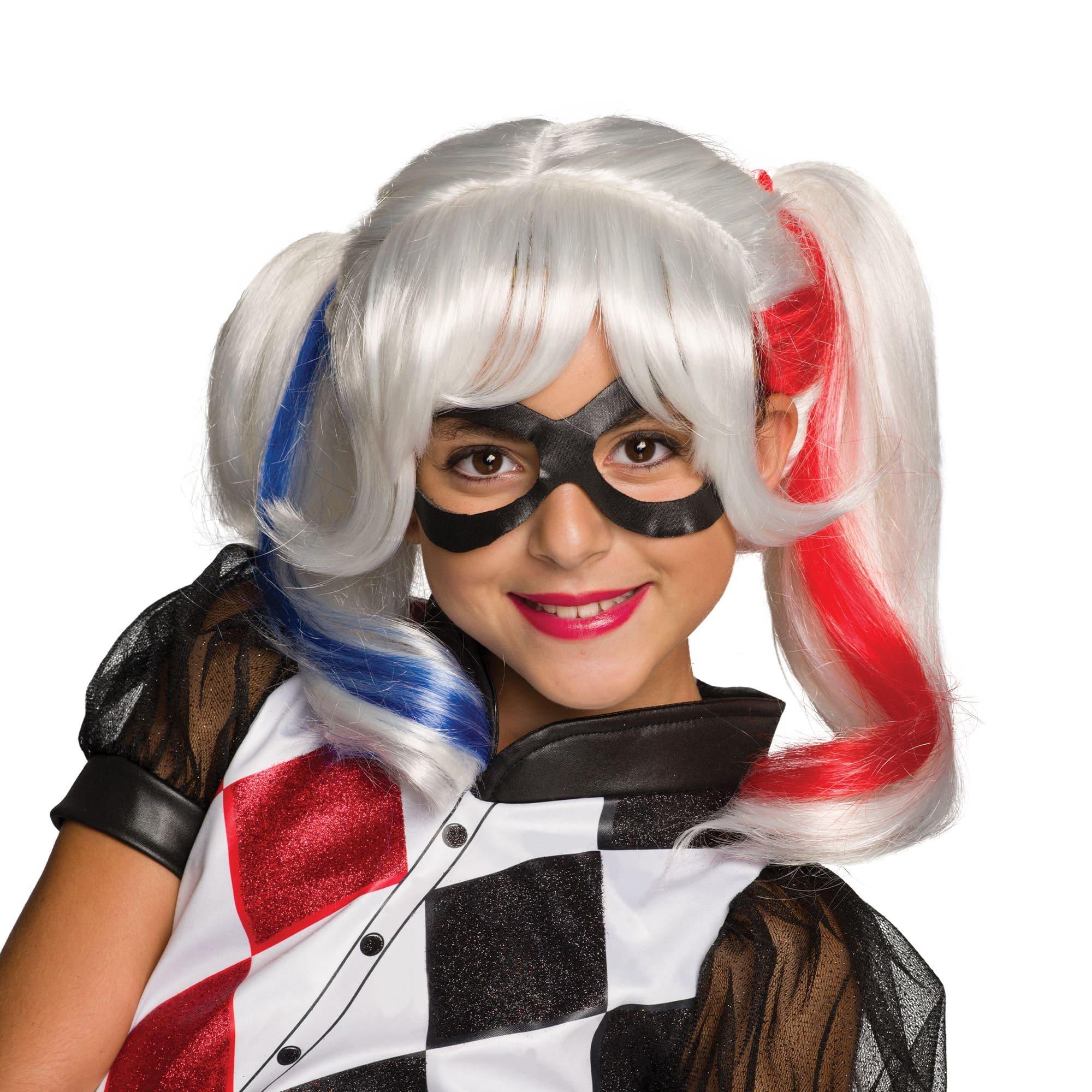 Girls' DC Superhero Girls Harley Quinn Wig