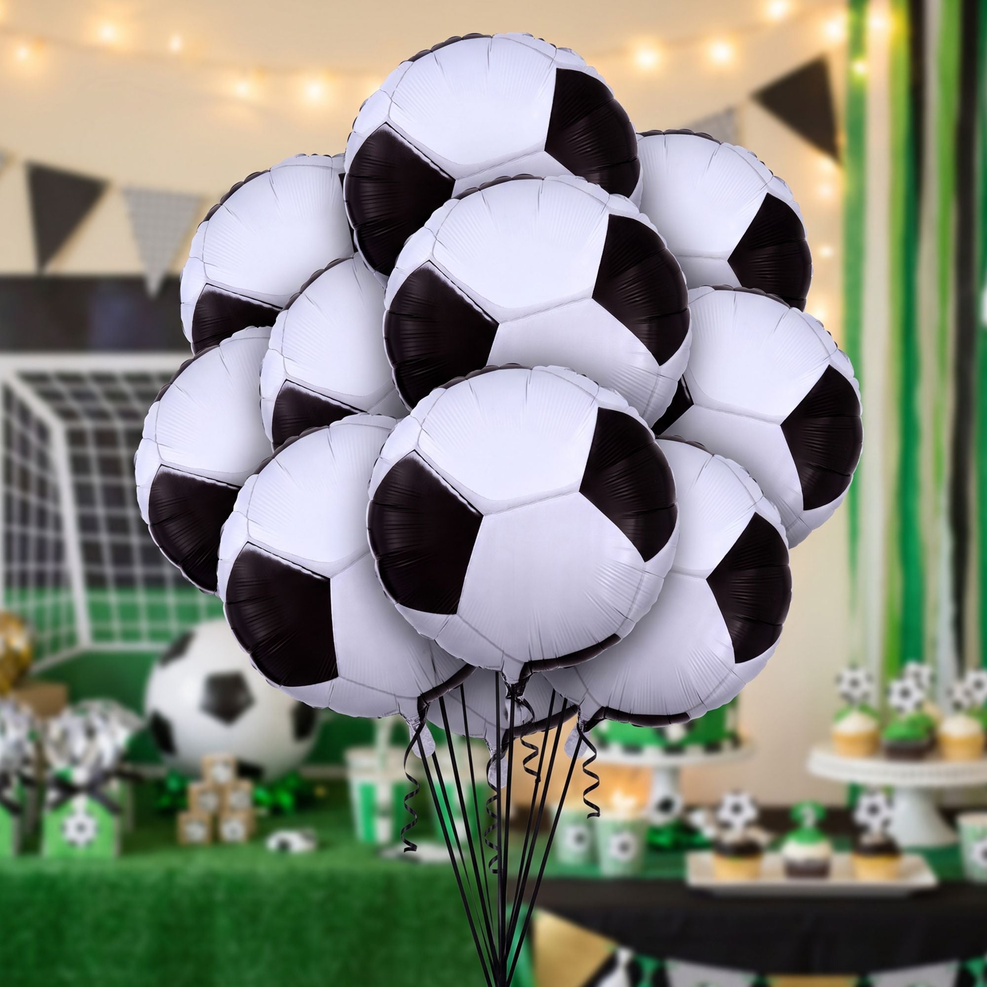 Soccer Balloon Bouquet, 10pc
