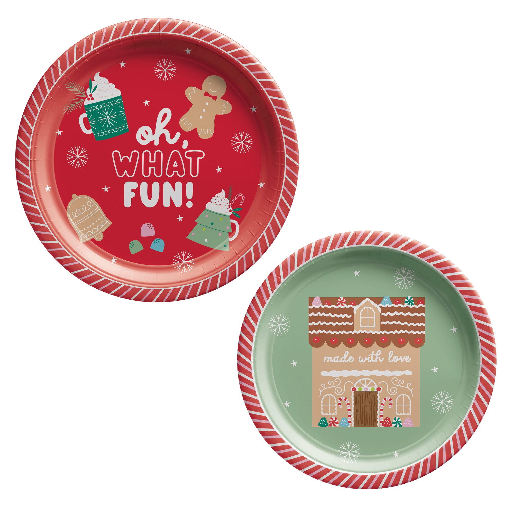 Sweet Season Christmas Dinner Plates, 8ct, Assorted Options